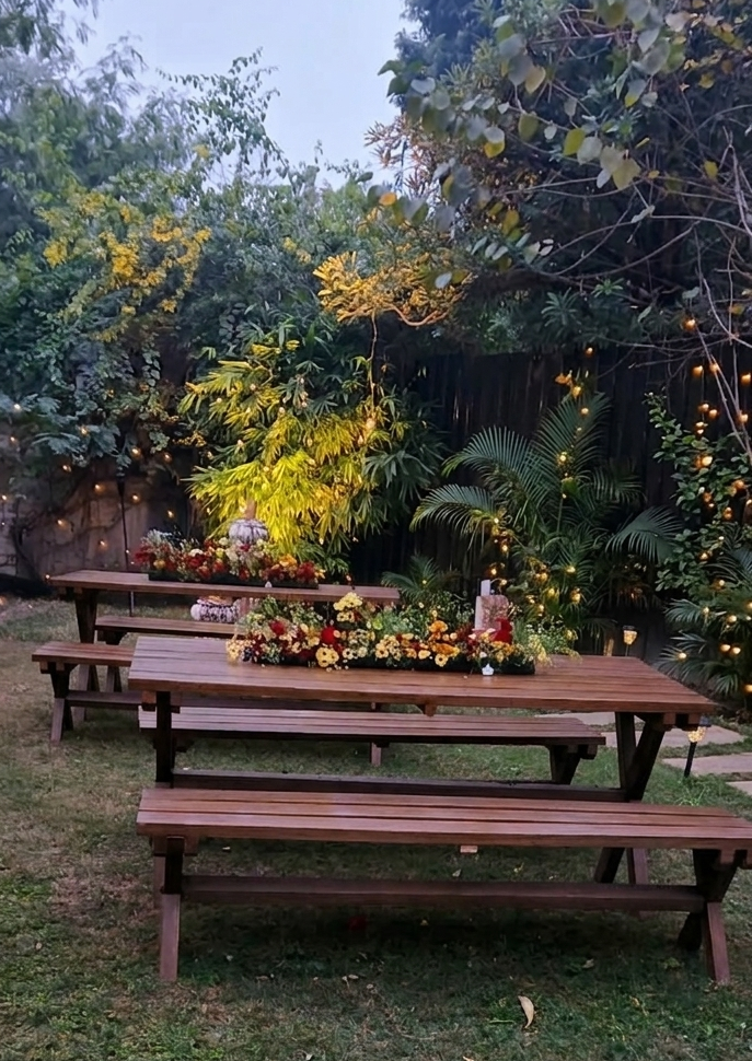 garden bench on rent