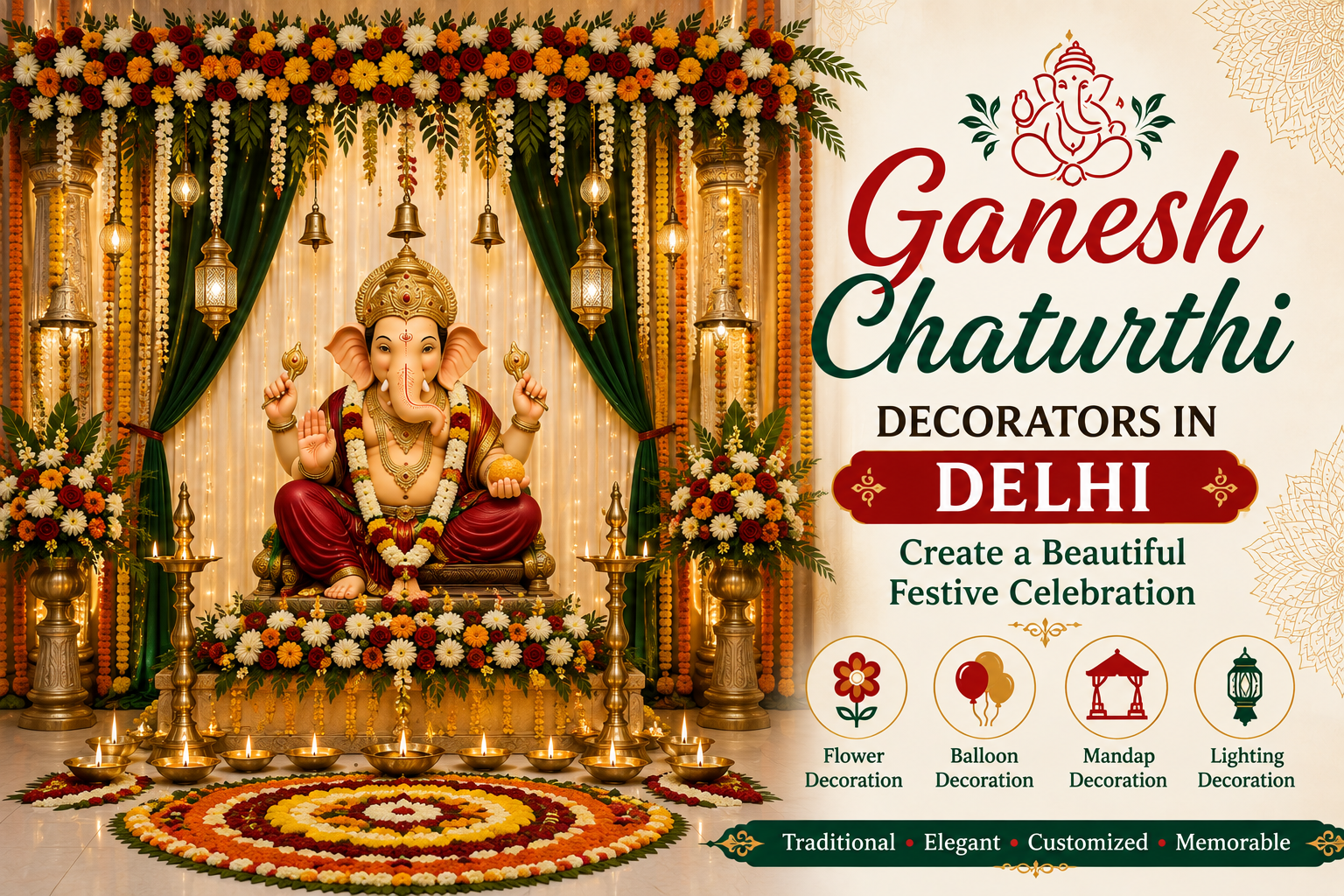 ganesh chaturthi decorators in delhi