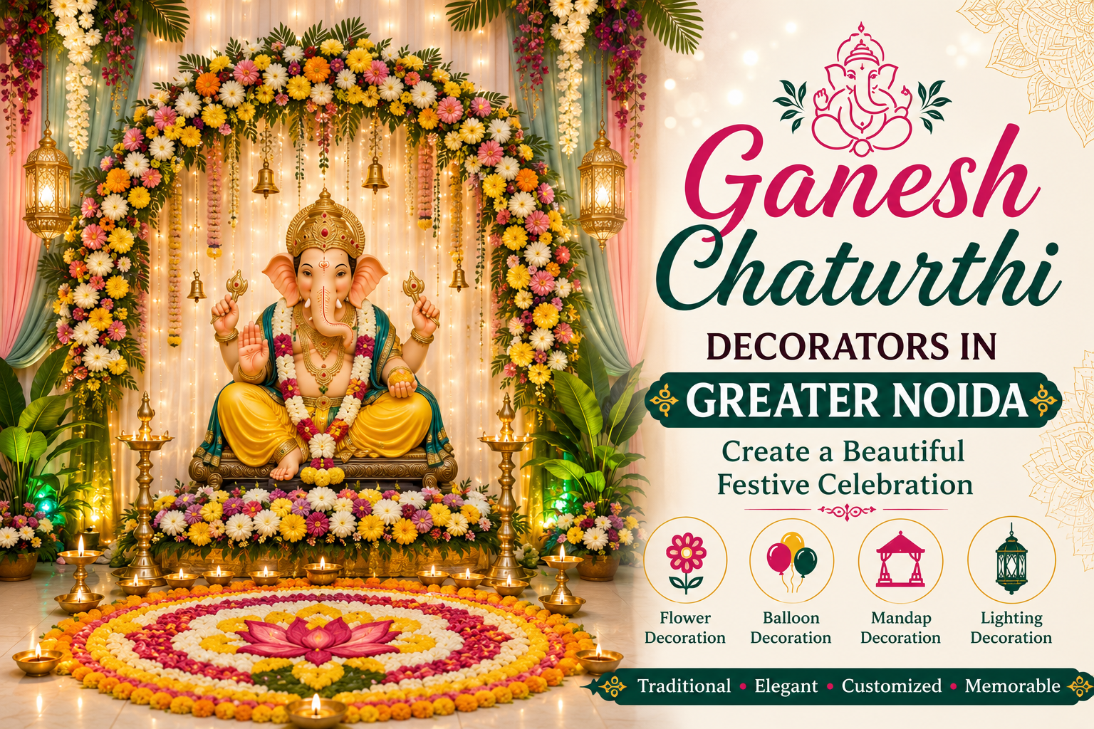 ganesh chaturthi decorators in greater noida