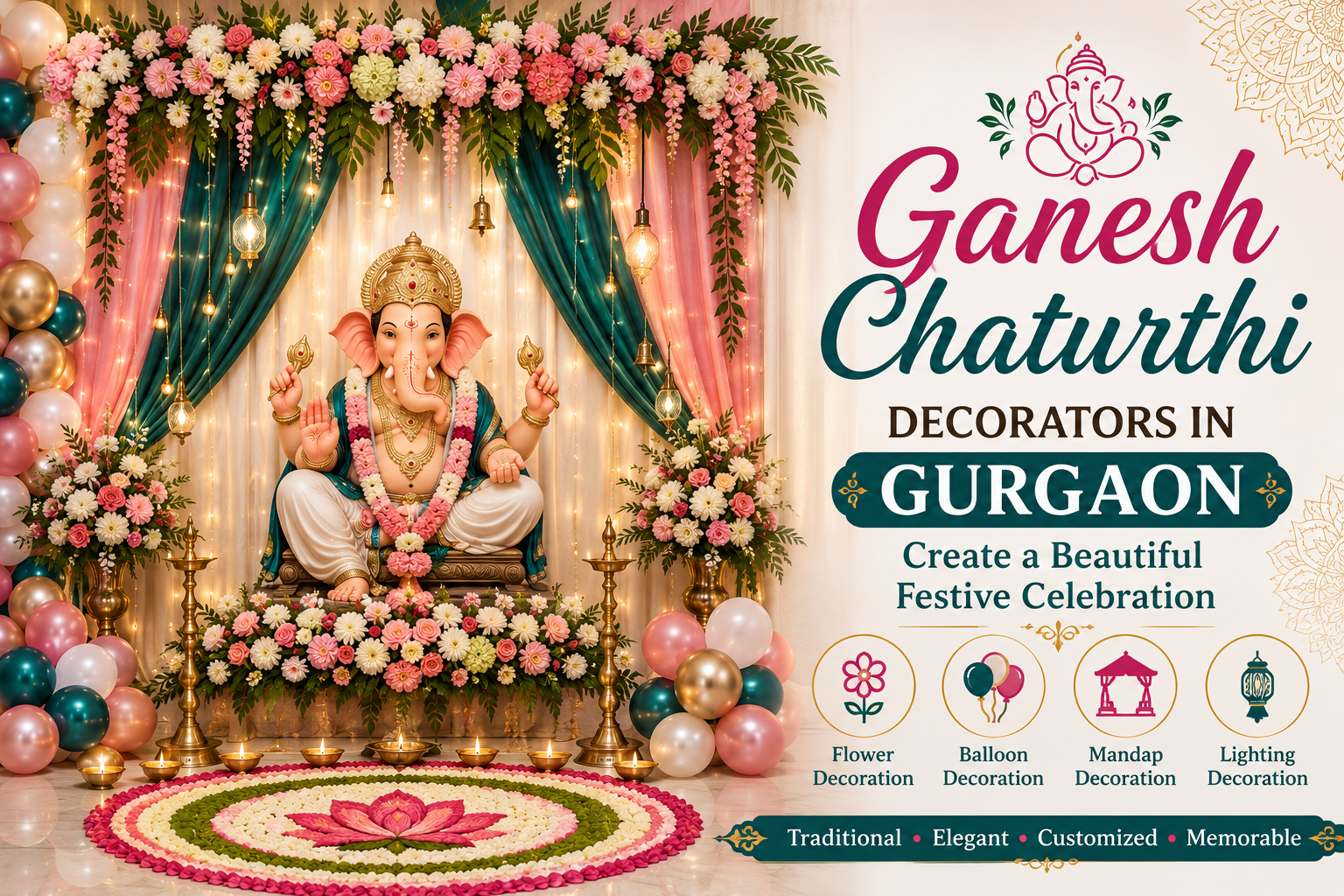 ganesh chaturthi decorators in gurgaon