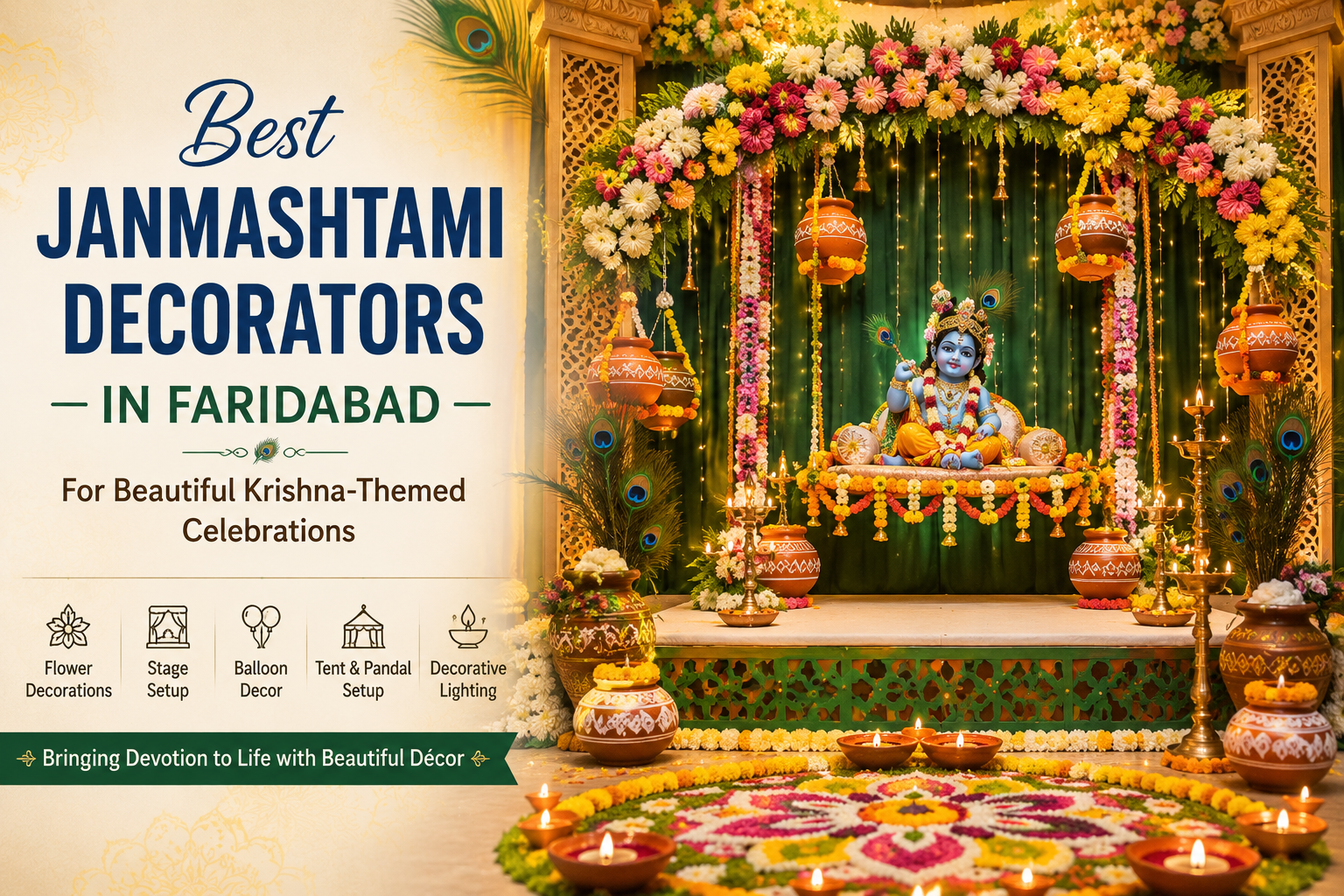 janmashtami decorartors in faridabad