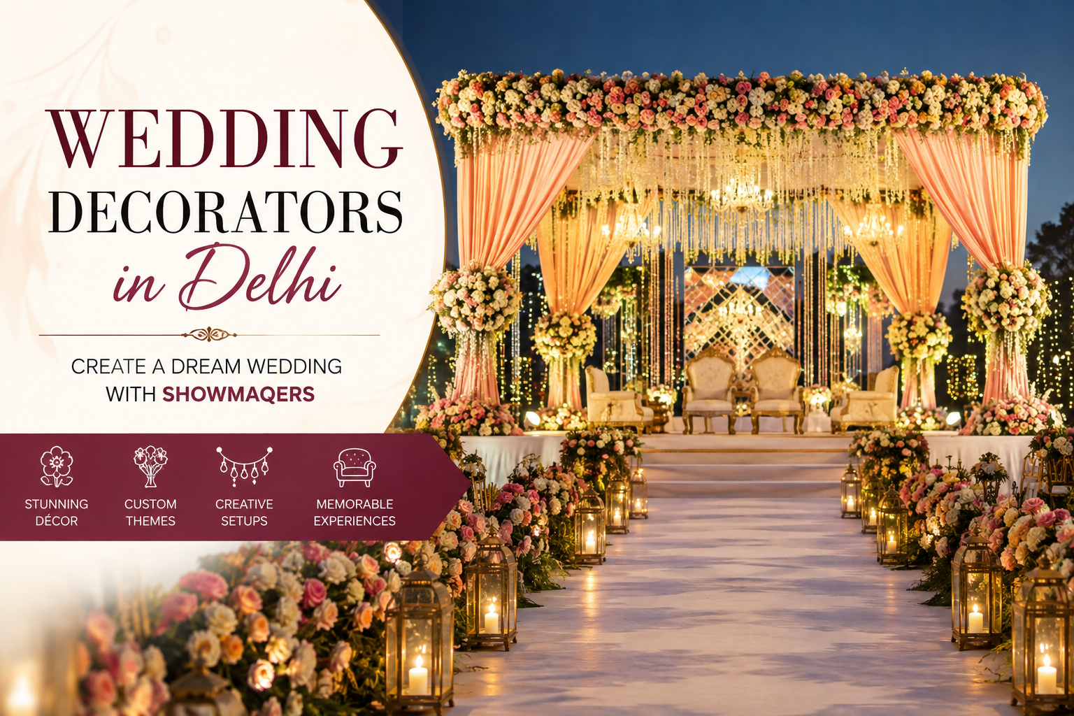 Wedding Decorators in Delhi: Create a Dream Wedding with Showmaqers wedding decorators in delhi