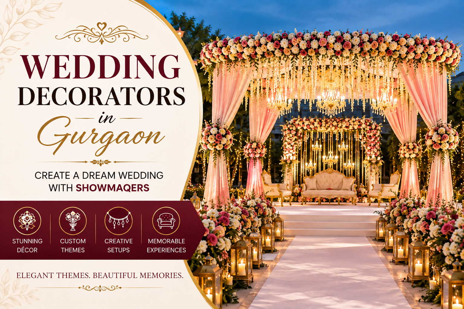 Wedding Decorators in Gurgaon: Create a Dream Wedding with Showmaqers wedding decorators in gurgaon